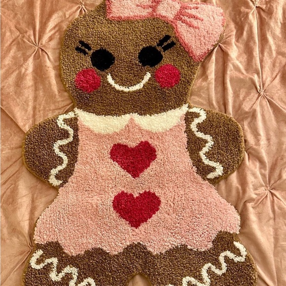 Gingerbread Girl Shaped Rug - Picture 2 of 4